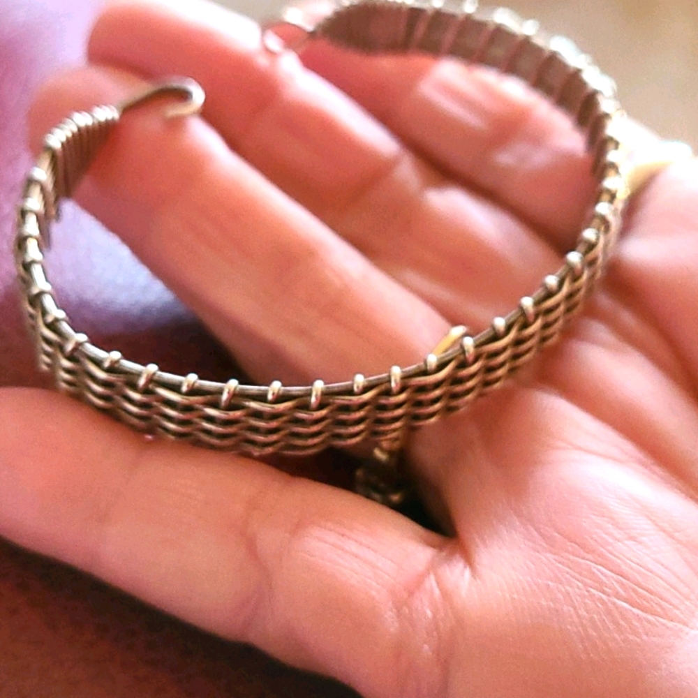 STERLING SILVER WOVEN BRACELET
